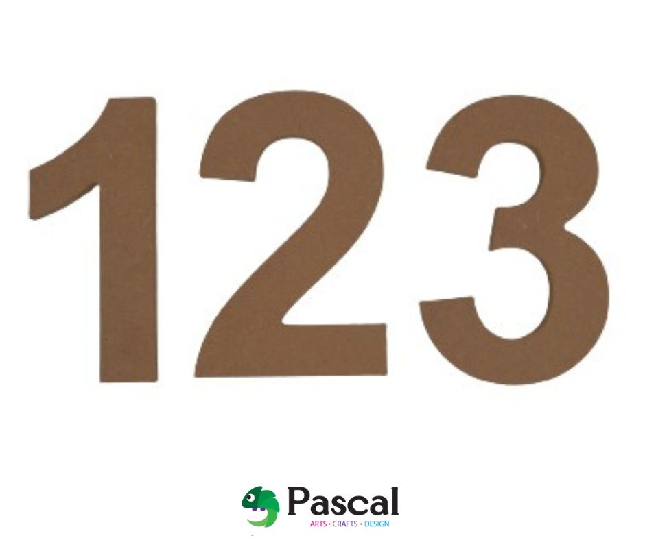 Jumbo Numbers 0 to 9 (Individual Number Blanks) – Pascal Arts, Crafts ...