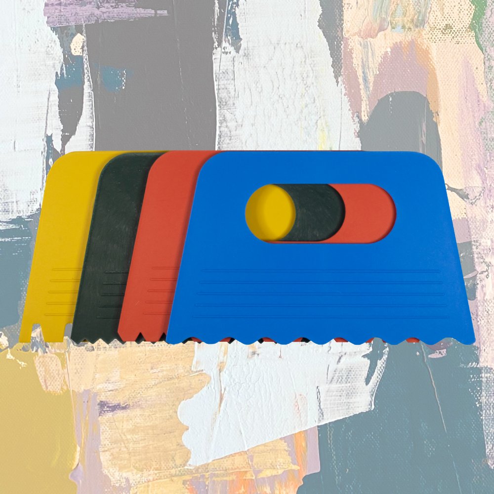 Paint Scrapers (Plastic Set of 4) – Pascal Arts, Crafts & Design