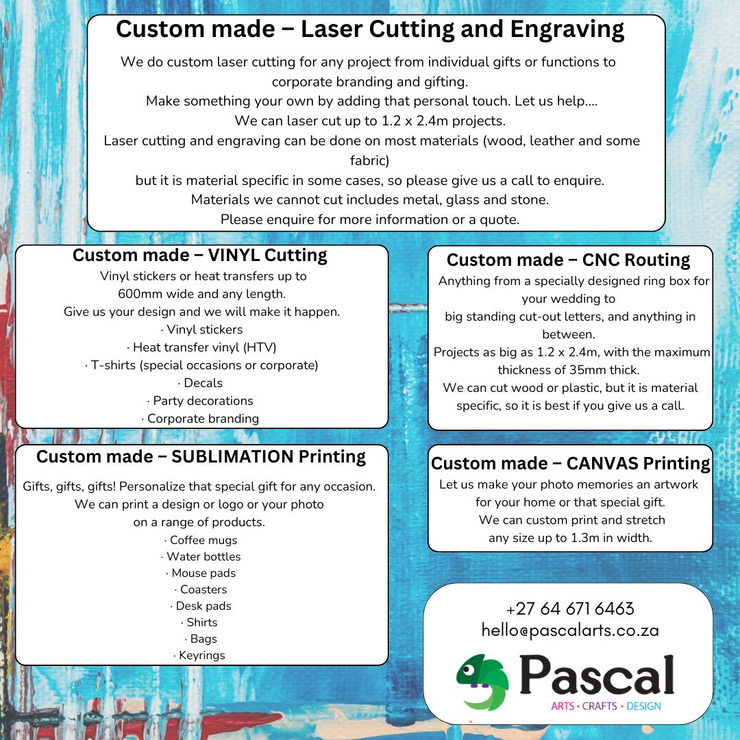 Laser Cutting & Engraving, Sublimation & Canvas Printing, CNC Routing ...