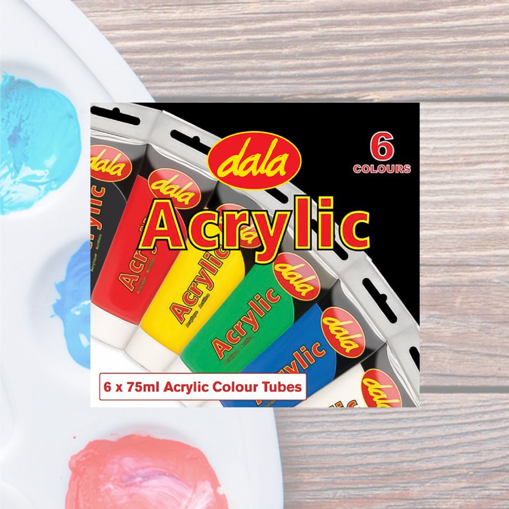 Paint Design Box Acrylic Paint Box Set (6 x 75ml) – Pascal Arts, Crafts & Design