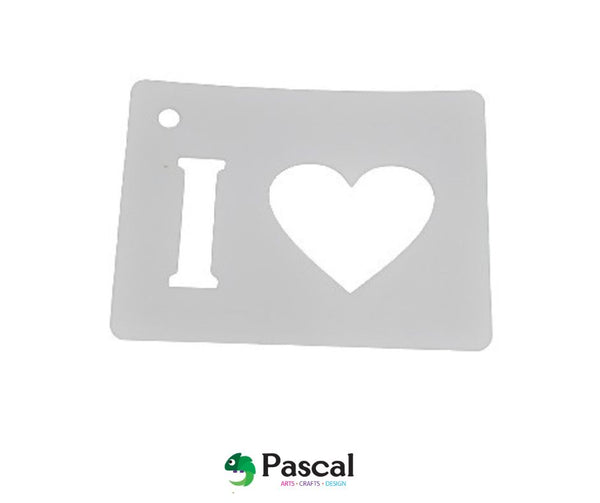Stencil "I Love"
